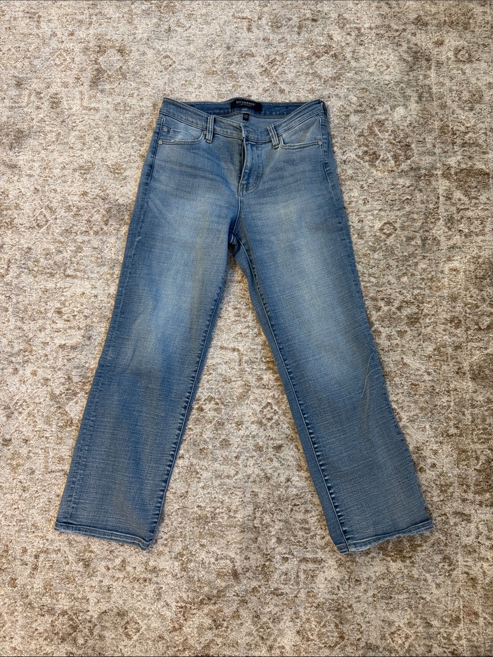 Liverpool Women's Light Blue Straight Leg Jeans